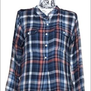 Plaid button down dress, Velvet by Graham and Spencer